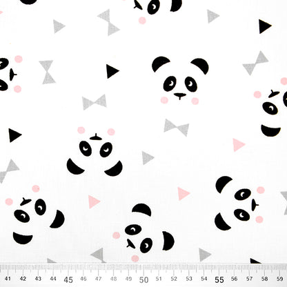 Tissu coton panda