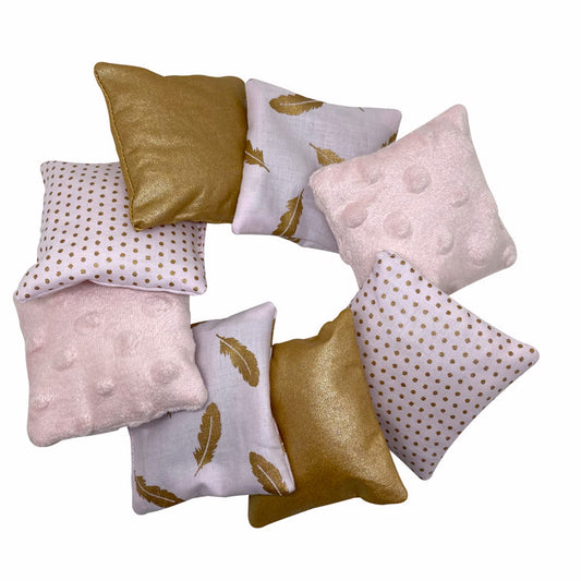 sensory-cushions-montessori-Rose Plume