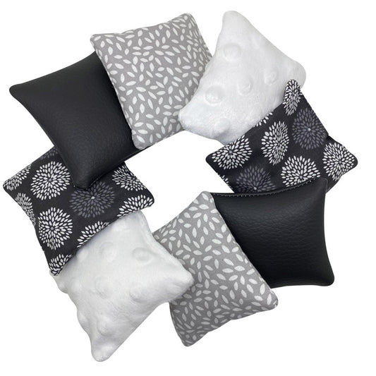 coussins-sensoriels-montessori-Noir et Blanc