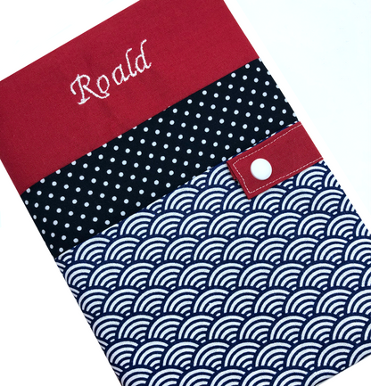 Personalized health book cover - Roald Red