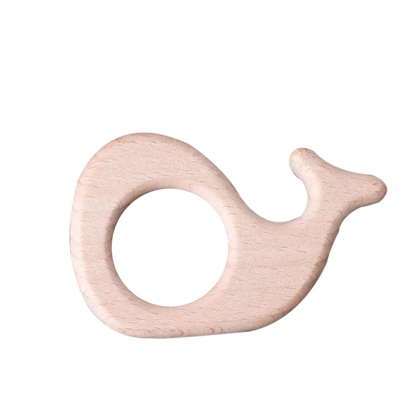 Wooden teething ring - Forest Beige