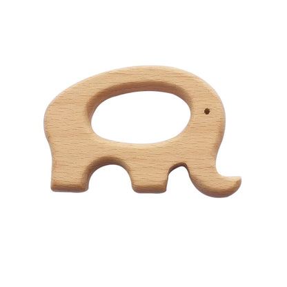 Wooden teething ring - Forest Beige